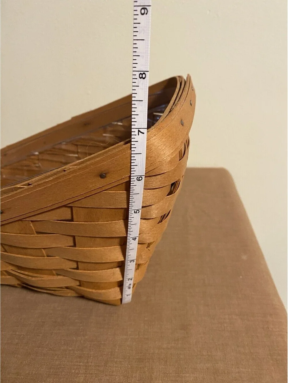 Longaberger 1993 Holiday Sleigh Vegetable Basket & Protector, Size Med